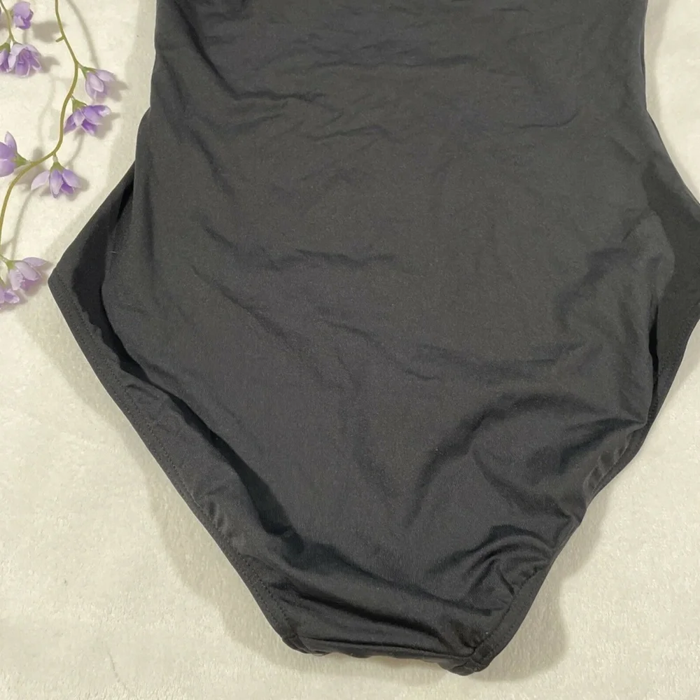 NEW Sea Level [ 6 US ] Ruffle Frill One-Piece Swimsuit in‎ Black